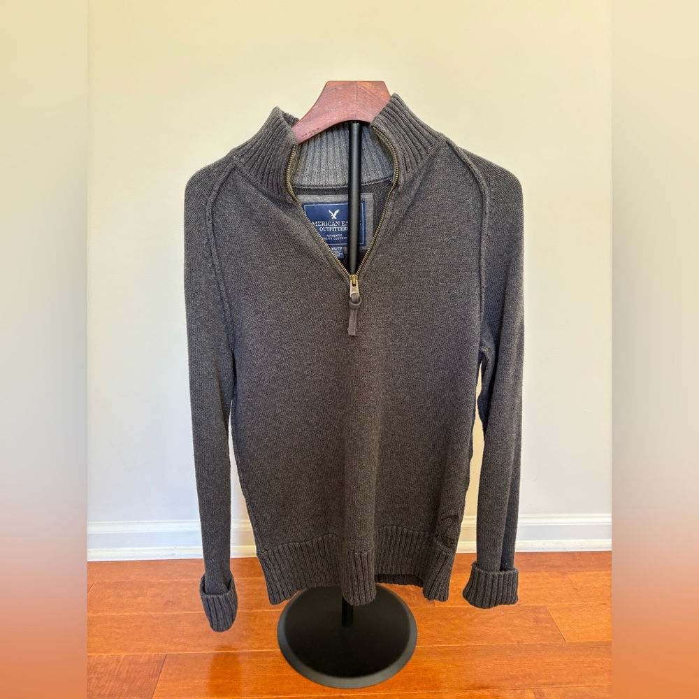 American Eagle Men’s Gray Knit Pullover | XS | Lightly Worn